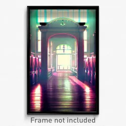 Pixel Art Poster - Adorable Asylum (8 Bit Psychedelic Trippy Video Game Print)