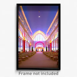 Pixel Art Poster - Average Pavillion (8 Bit Psychedelic Trippy Video Game Print)
