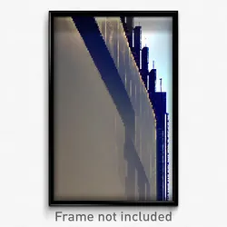 Pixel Art Poster - Rectangular Anchorage (8 Bit Psychedelic Video Game Print)