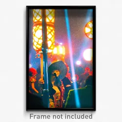 Pixel Art Poster - Bright Muster (8 Bit Psychedelic Trippy Video Game Print)