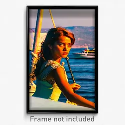 Pixel Art Poster - Glaring Boat (8 Bit Psychedelic Trippy Video Game Print)