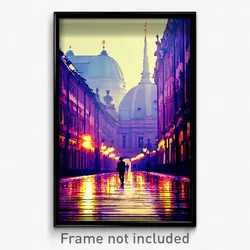 Pixel Art Poster - Webbed Vienna (8 Bit Psychedelic Trippy Video Game Print)