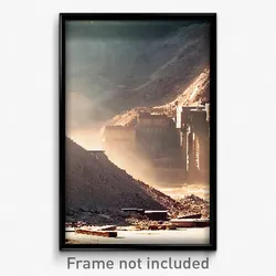 Pixel Art Poster - Unknown Quarry (8 Bit Psychedelic Trippy Video Game Print)