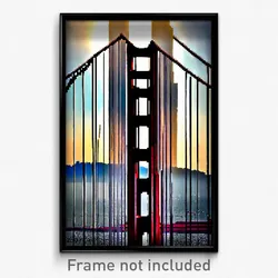 Pixel Art Poster - Agitated San Francisco (8 Bit Psychedelic Video Game Print)