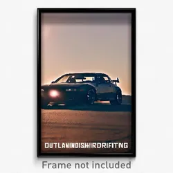 Pixel Art Poster - Outlandish Backdrifting (8 Bit Psychedelic Video Game Print)