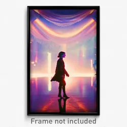 Pixel Art Poster - Velvety Respite (8 Bit Psychedelic Trippy Video Game Print)