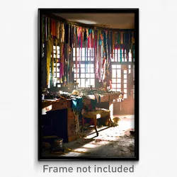 Pixel Art Poster - Tattered Haberdashery (8 Bit Psychedelic Video Game Print)