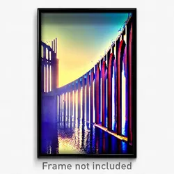 Pixel Art Poster - Fantastic Aquaduct (8 Bit Psychedelic Video Game Print)