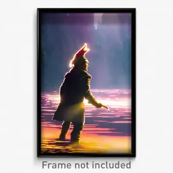 Pixel Art Poster - Mysterious Pike (8 Bit Psychedelic Trippy Video Game Print)