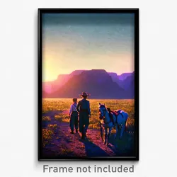 Pixel Art Poster - Lost Country (8 Bit Psychedelic Trippy Video Game Print)