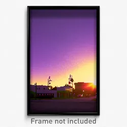 Pixel Art Poster - Bold County (8 Bit Psychedelic Trippy Weird Video Game Print)