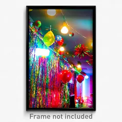 Pixel Art Poster - Plastic New Year Day (8 Bit Psychedelic Video Game Print)