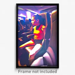 Pixel Art Poster - Ample Seat (8 Bit Psychedelic Trippy Weird Video Game Print)