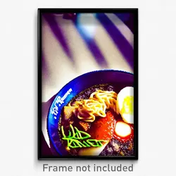 Pixel Art Poster - Tidy Ramen (8 Bit Psychedelic Trippy Weird Video Game Print)
