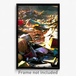Pixel Art Poster - Tattered Dump (8 Bit Psychedelic Trippy Video Game Print)