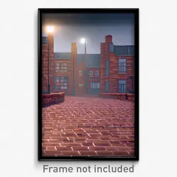 Pixel Art Poster - All Over The Place Brickyard (8 Bit Video Game Print)