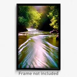 Pixel Art Poster - Nifty Creek (8 Bit Psychedelic Trippy Weird Video Game Print)