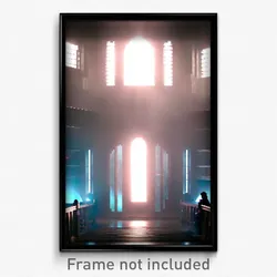Pixel Art Poster - Superficial Lair (8 Bit Psychedelic Trippy Video Game Print)