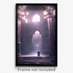 Pixel Art Poster - Agile Catacombs (8 Bit Psychedelic Trippy Video Game Print)
