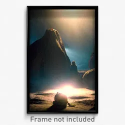 Pixel Art Poster - Dim Bivouac (8 Bit Psychedelic Trippy Weird Video Game Print)