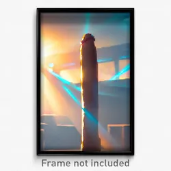 Pixel Art Poster - Wild Shaft (8 Bit Psychedelic Trippy Weird Video Game Print)