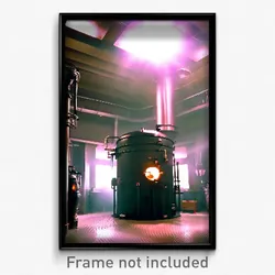Pixel Art Poster - Incredible Boiler Room (8 Bit Psychedelic Video Game Print)