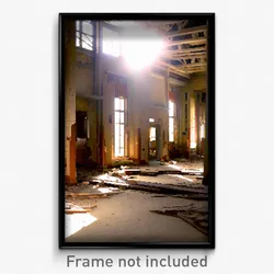 Pixel Art Poster - Tan Derelict (8 Bit Psychedelic Trippy Video Game Print)