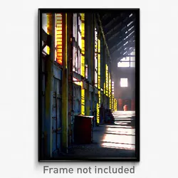 Pixel Art Poster - Acidic Warehouse (8 Bit Psychedelic Trippy Video Game Print)