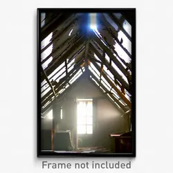 Pixel Art Poster - Tattered Attic (8 Bit Psychedelic Trippy Video Game Print)