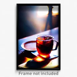 Pixel Art Poster - Dirty Hot Tea (8 Bit Psychedelic Trippy Video Game Print)