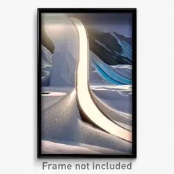 Pixel Art Poster - Arctic Slide (8 Bit Psychedelic Trippy Video Game Print)
