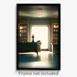 Pixel Art Poster - Tan Apothecary (8 Bit Psychedelic Trippy Video Game Print)