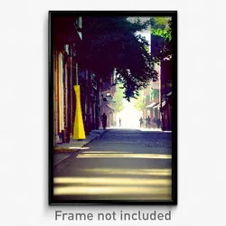 Pixel Art Poster - Sentimental Street (8 Bit Psychedelic Video Game Print)