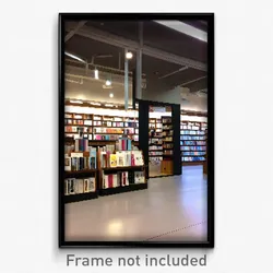 Pixel Art Poster - Simplistic Book Store (8 Bit Psychedelic Video Game Print)
