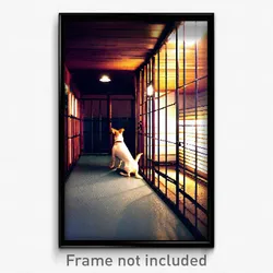 Pixel Art Poster - Beautiful Kennel (8 Bit Psychedelic Trippy Video Game Print)