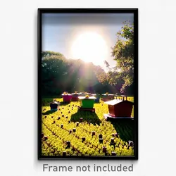 Pixel Art Poster - Alive Apiary (8 Bit Psychedelic Trippy Video Game Print)
