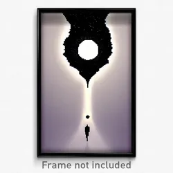 Pixel Art Poster - Prestigious Black Hole (8 Bit Psychedelic Video Game Print)
