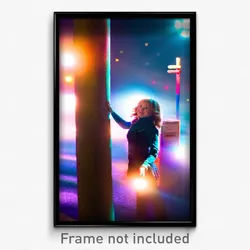 Pixel Art Poster - Silly Post (8 Bit Psychedelic Trippy Weird Video Game Print)
