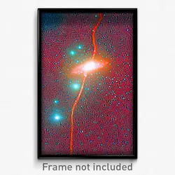 Pixel Art Poster - Watery Nebula (8 Bit Psychedelic Trippy Video Game Print)
