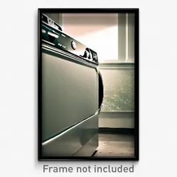 Pixel Art Poster - Attractive Washing Machine (8 Bit Video Game Print)