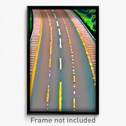 Pixel Art Poster - Oval Road (8 Bit Psychedelic Trippy Weird Video Game Print)