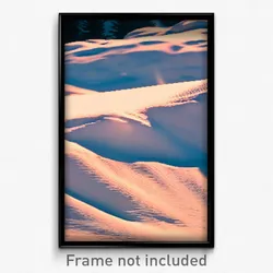 Pixel Art Poster - Authentic Snowfields (8 Bit Psychedelic Video Game Print)