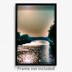 Pixel Art Poster - Thick Canal (8 Bit Psychedelic Trippy Weird Video Game Print)