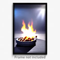 Pixel Art Poster - Clean Hearth (8 Bit Psychedelic Trippy Video Game Print)