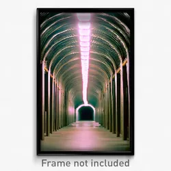 Pixel Art Poster - Wiry Tunnel (8 Bit Psychedelic Trippy Weird Video Game Print)