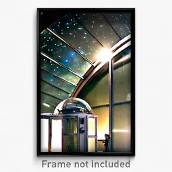 Pixel Art Poster - Glass Observatory (8 Bit Psychedelic Trippy Video Game Print)