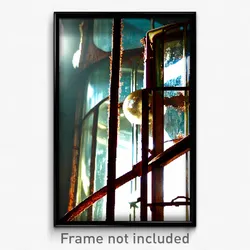 Pixel Art Poster - Rusty Glass (8 Bit Psychedelic Trippy Weird Video Game Print)