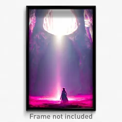 Pixel Art Poster - Velvety Abyss (8 Bit Psychedelic Trippy Video Game Print)