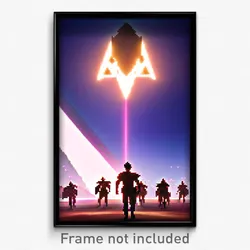 Pixel Art Poster - Agile Delta (8 Bit Psychedelic Trippy Weird Video Game Print)