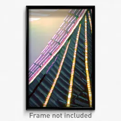 Pixel Art Poster - Webbed Stadium (8 Bit Psychedelic Trippy Video Game Print)